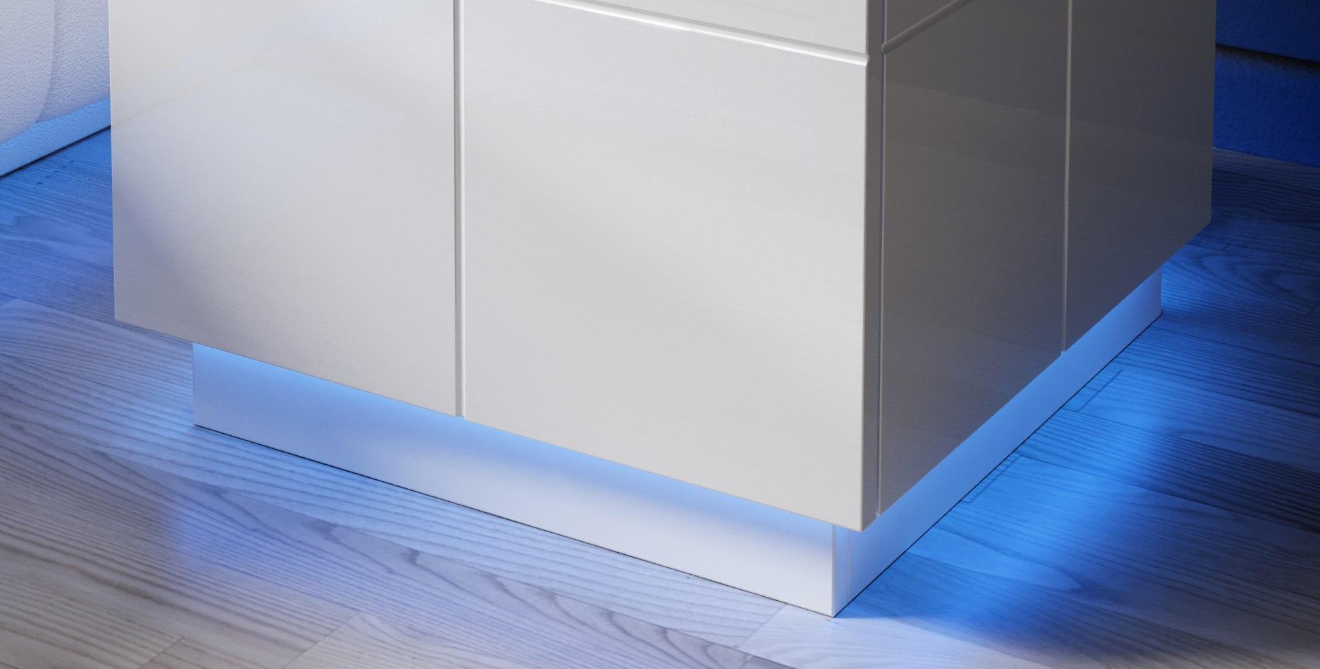 Cama Meble Oświetlenie szafka nocna REJA niebieskie