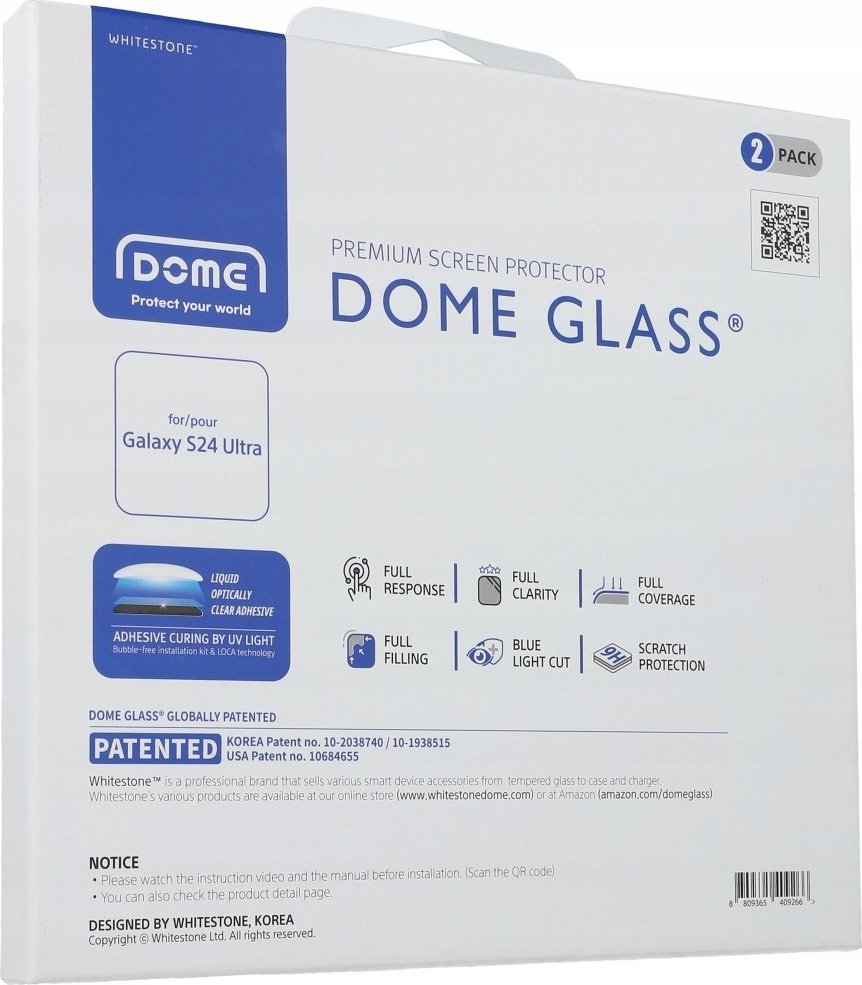 Whitestone Szkło hartowane Whitestone Dome Glass na Samsung Galaxy S24 Ultra - 2 szt.