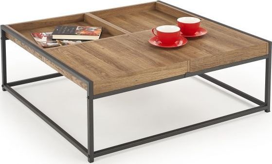 Halmar Ława FREGATA 84x80 orzech miodowy/czarny