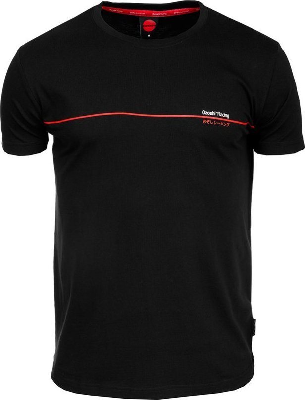 Ozoshi Koszulka męska Ozoshi Puro czarna OZ93340 XL
