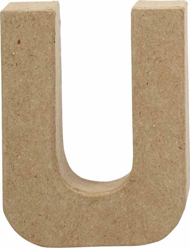Creativ Company Litera U z papier-mache H: 10 cm