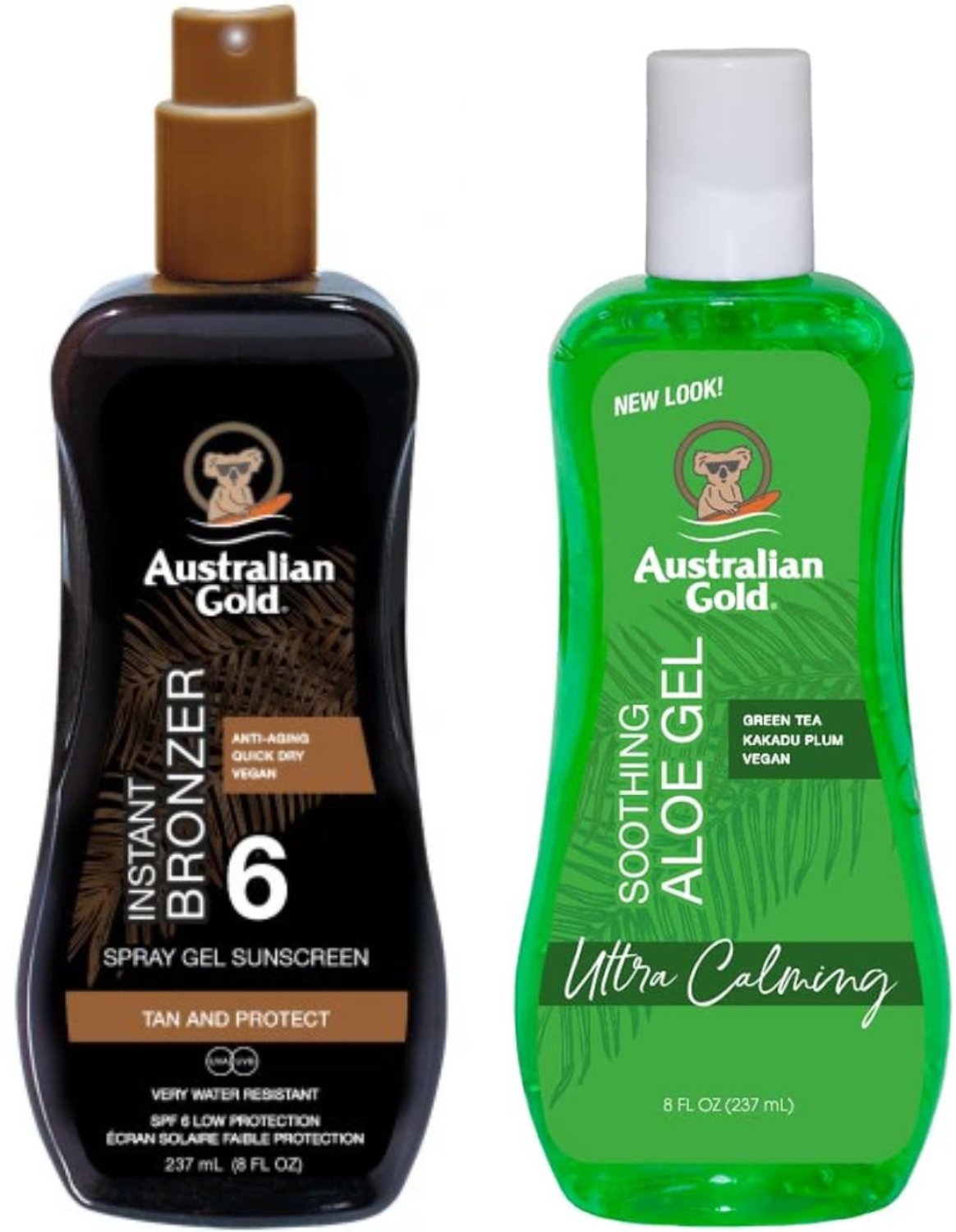 Australian Gold Żel W Sprayu Z Bronzerem SPF6 + Aloe Po Opalaniu