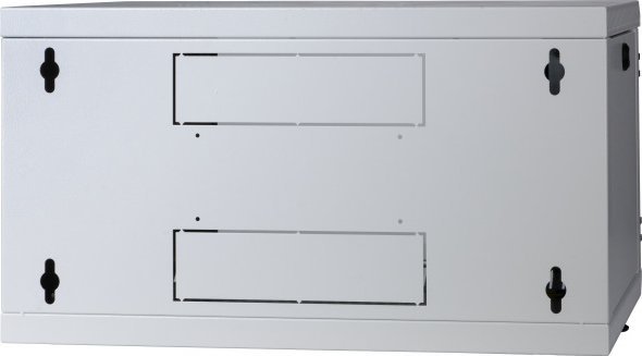 EFB EFB 48,26cm Wandgehause GRAU 12HE Tiefe 400mm 1-teilig komplett vormontiert RAL7035 Seitenwaende abnehmbar Abschliessbar