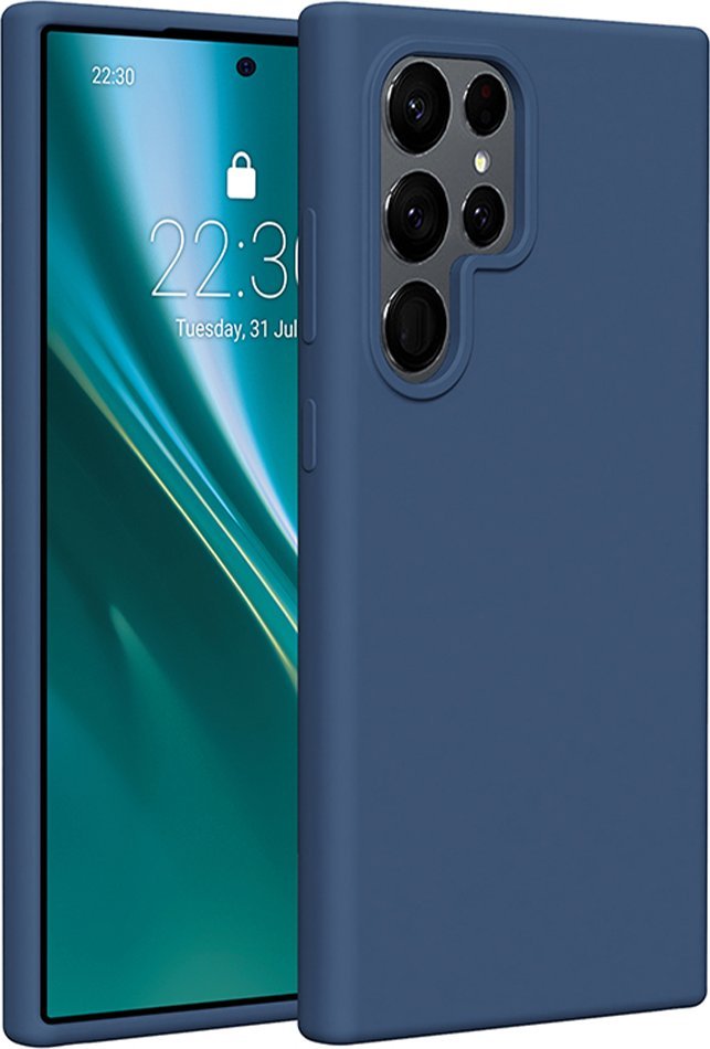 Etteri Nakładka Etteri Silicone Case do Samsung Galaxy S24 Ultra ciemnoniebieska