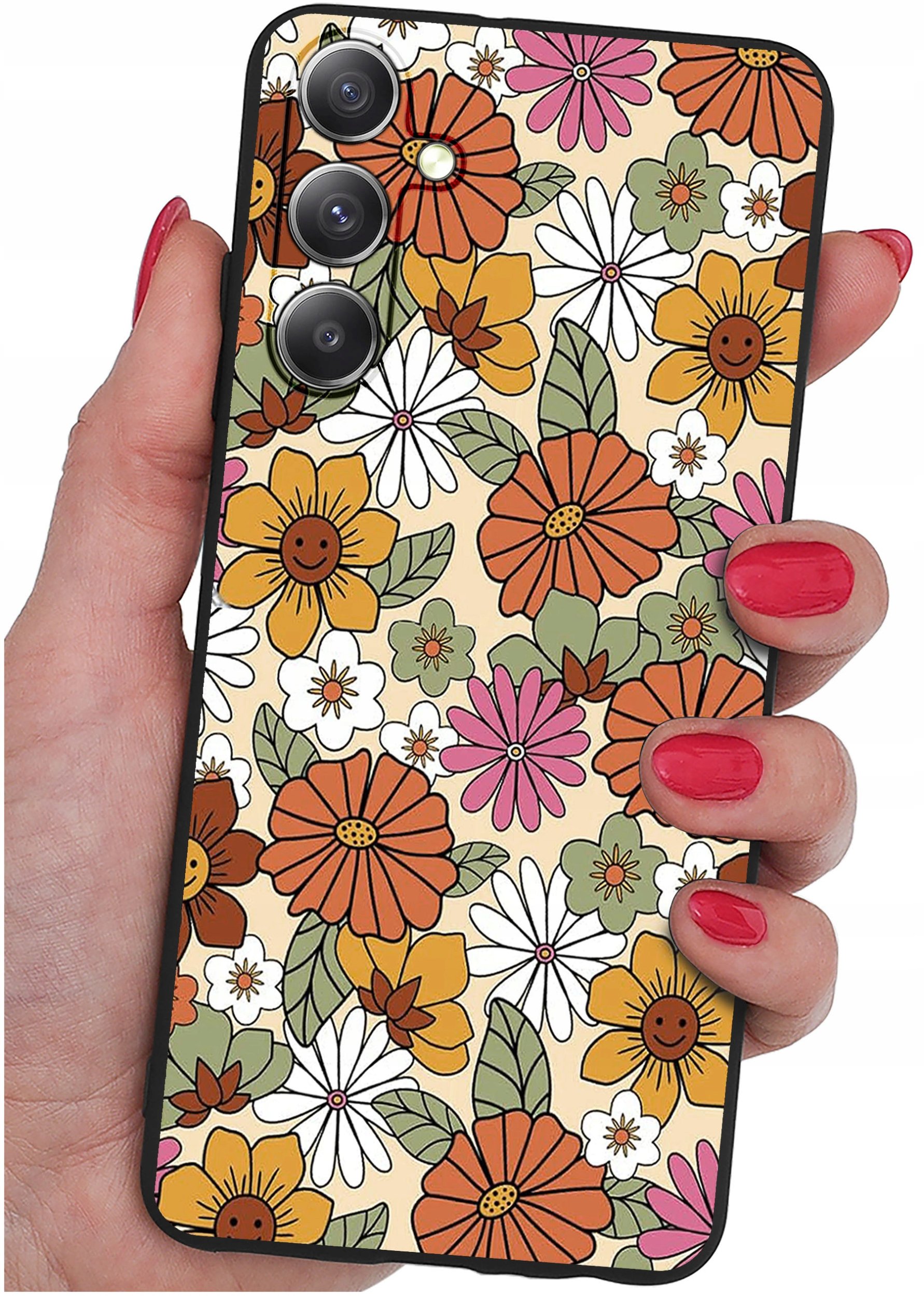 Etui do Samsung Galaxy A16 5G WZORY |SILIKONOWE MATT CASE + SZKŁO 9H