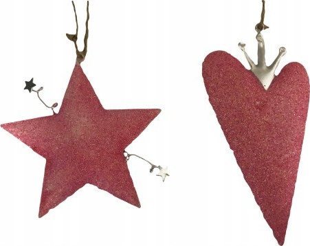 Kaemingk Zawieszka na choinkę nietłukąca różowa 17 cm