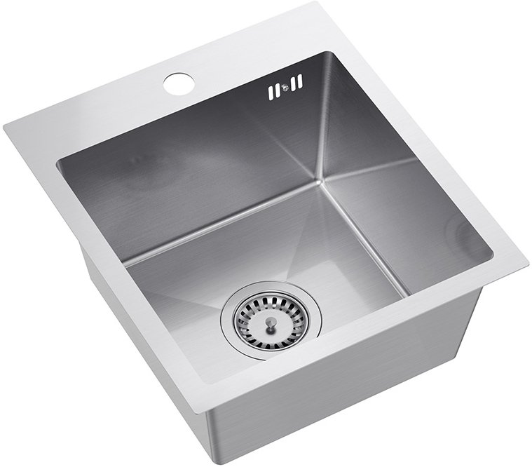 Zlewozmywak Quadron Zlewozmywak stalowy LUKE 90 Nikiel szczotkowany