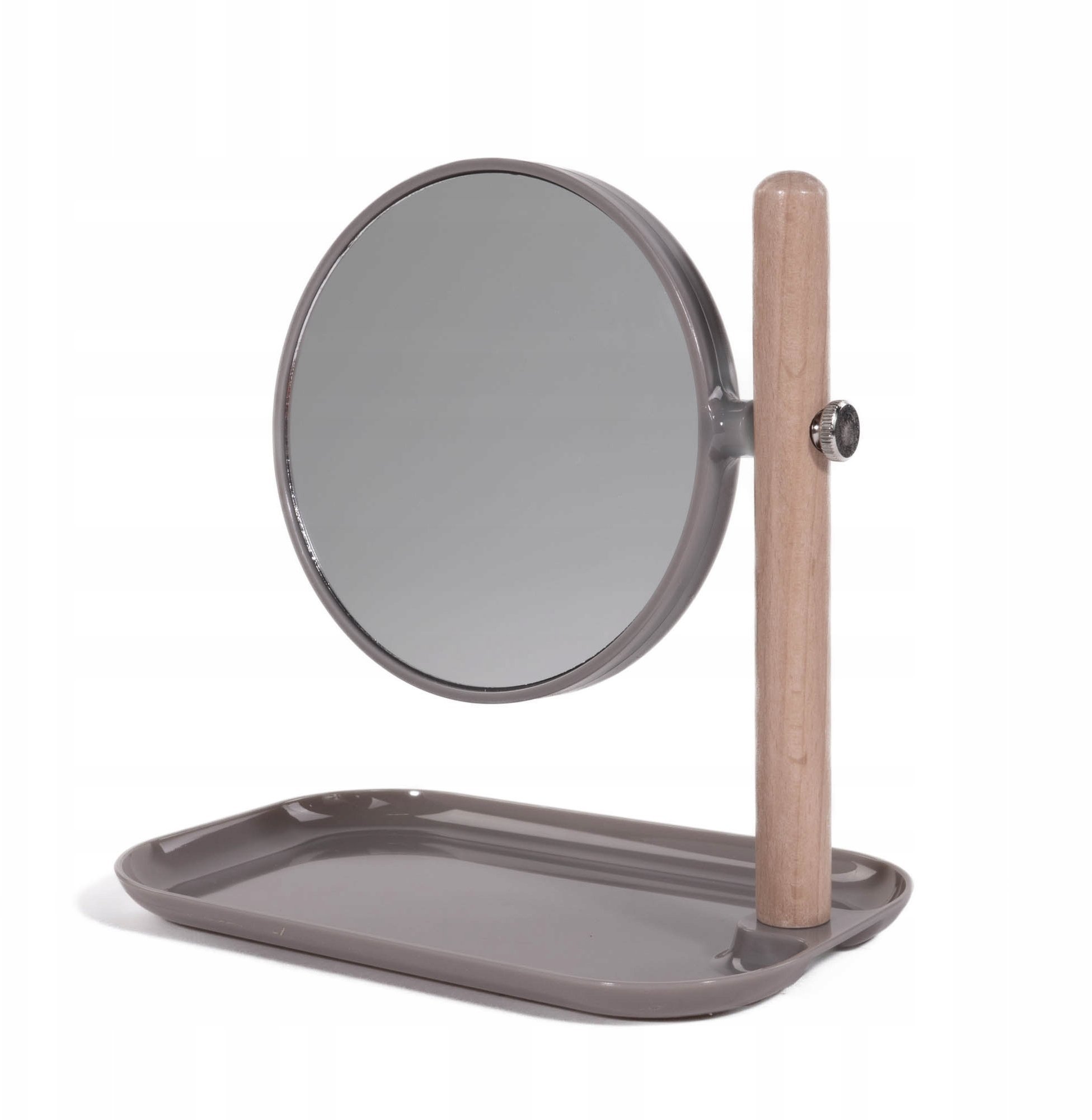 Eleganza Lusterko kosmetyczne z metalową tacą