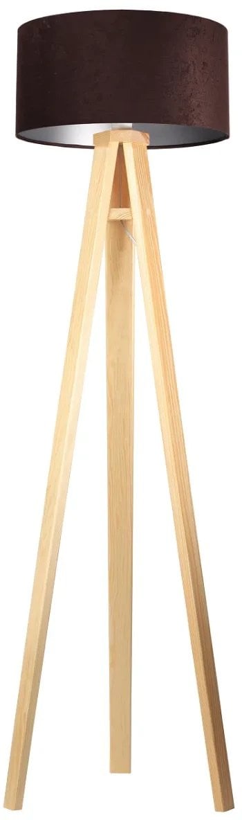 Lampa stojąca HOME 40 brązowa/srebrna/sosna BPS KONCEPT