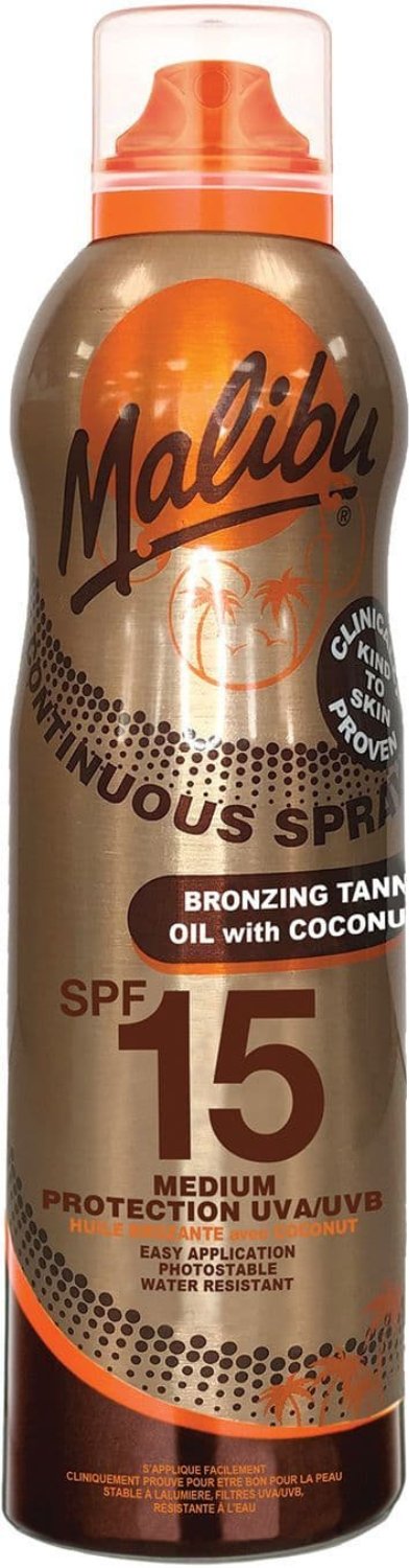 Malibu Bronzing Tanning Oil SPF15 Olejek Z kokosem 175ml