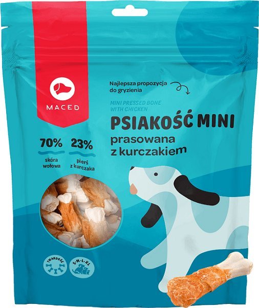 Triton MACED kość prasowana z kurczakiem 6cm - 500g