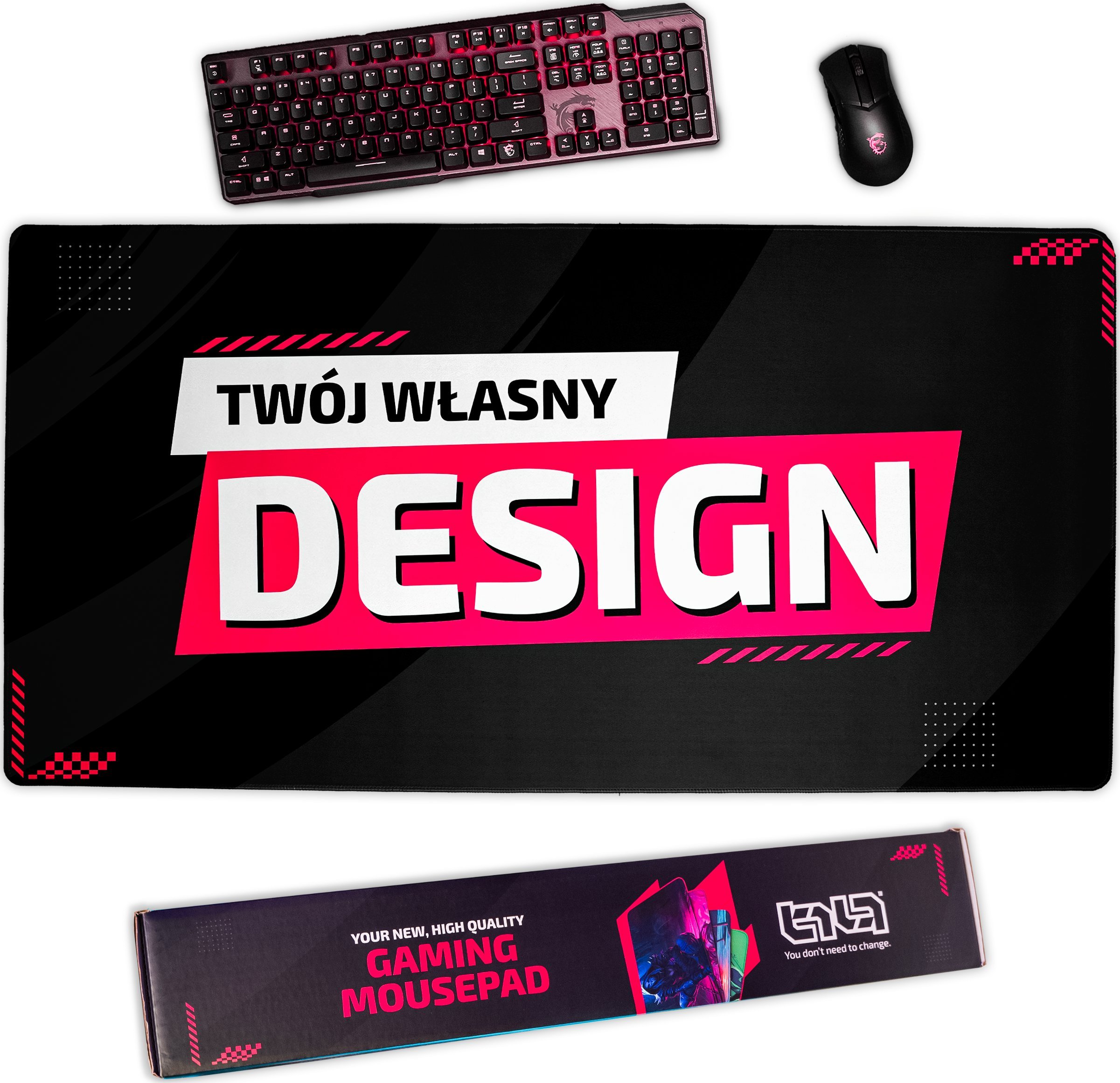 Podkładka Tilt Podkładka pod Mysz z Własnym Nadrukiem 100x50