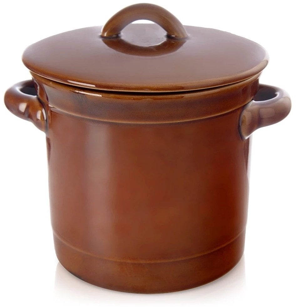 Pojemnik Garnek do Kiszenia Marynowania Ceramiczny z Pokrywką ORION 1 l