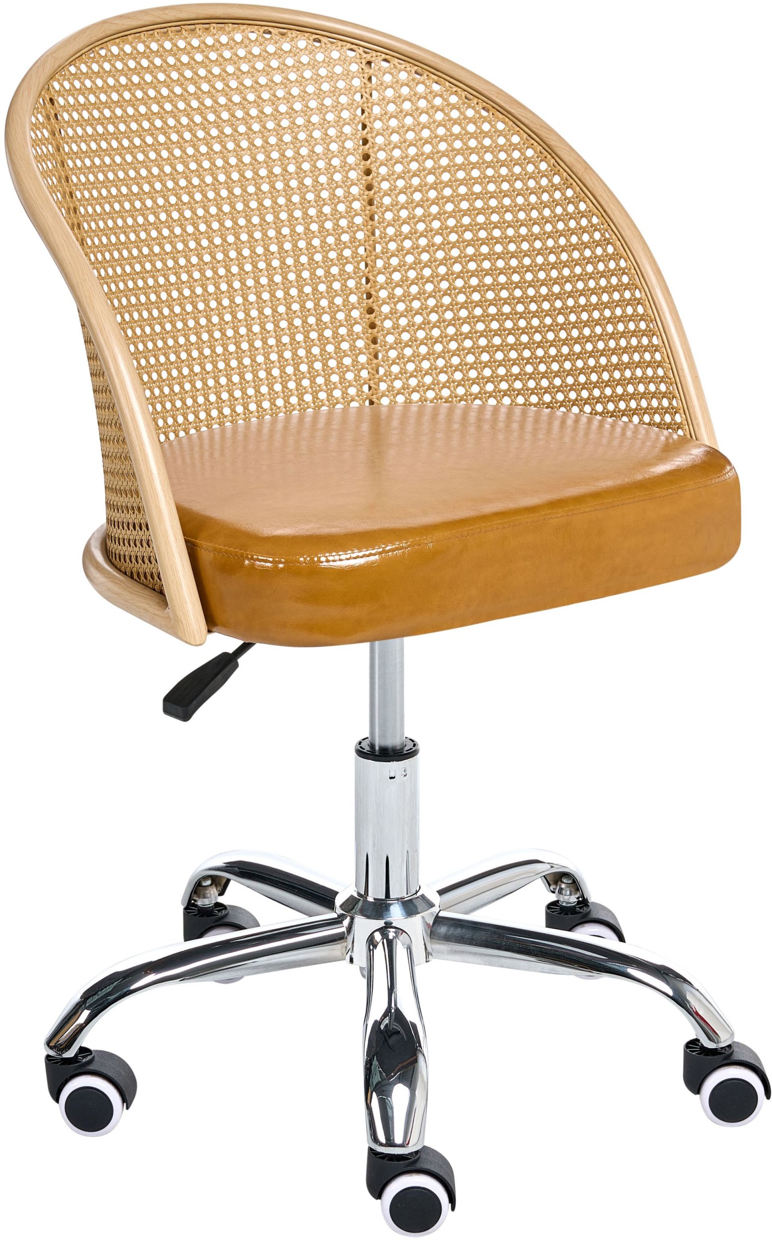 Krzesło biurowe Beliani Krzesło obrotowe BALTIMORE Brązowy