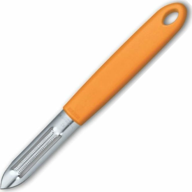 Victorinox Obieraczka Victorinox uniwersalna, dwustronne ostrze ząbkowane, pomarańczowa