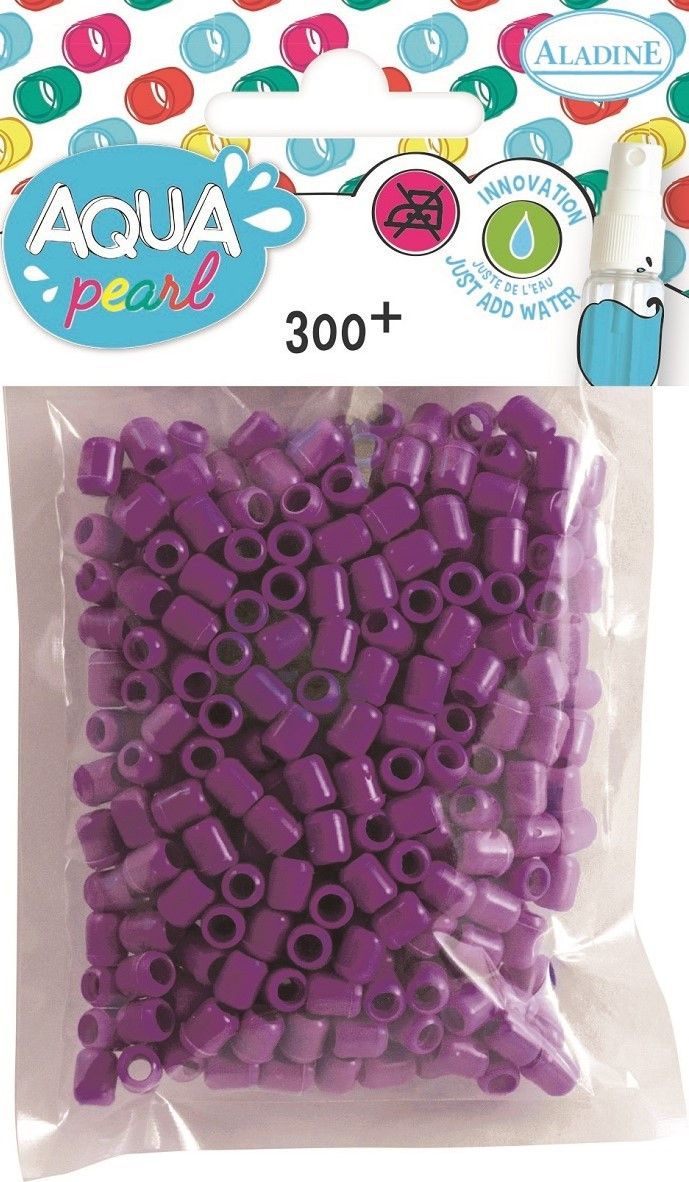 Aladine Koraliki Aqua pearl 300 szt. Fioletowe