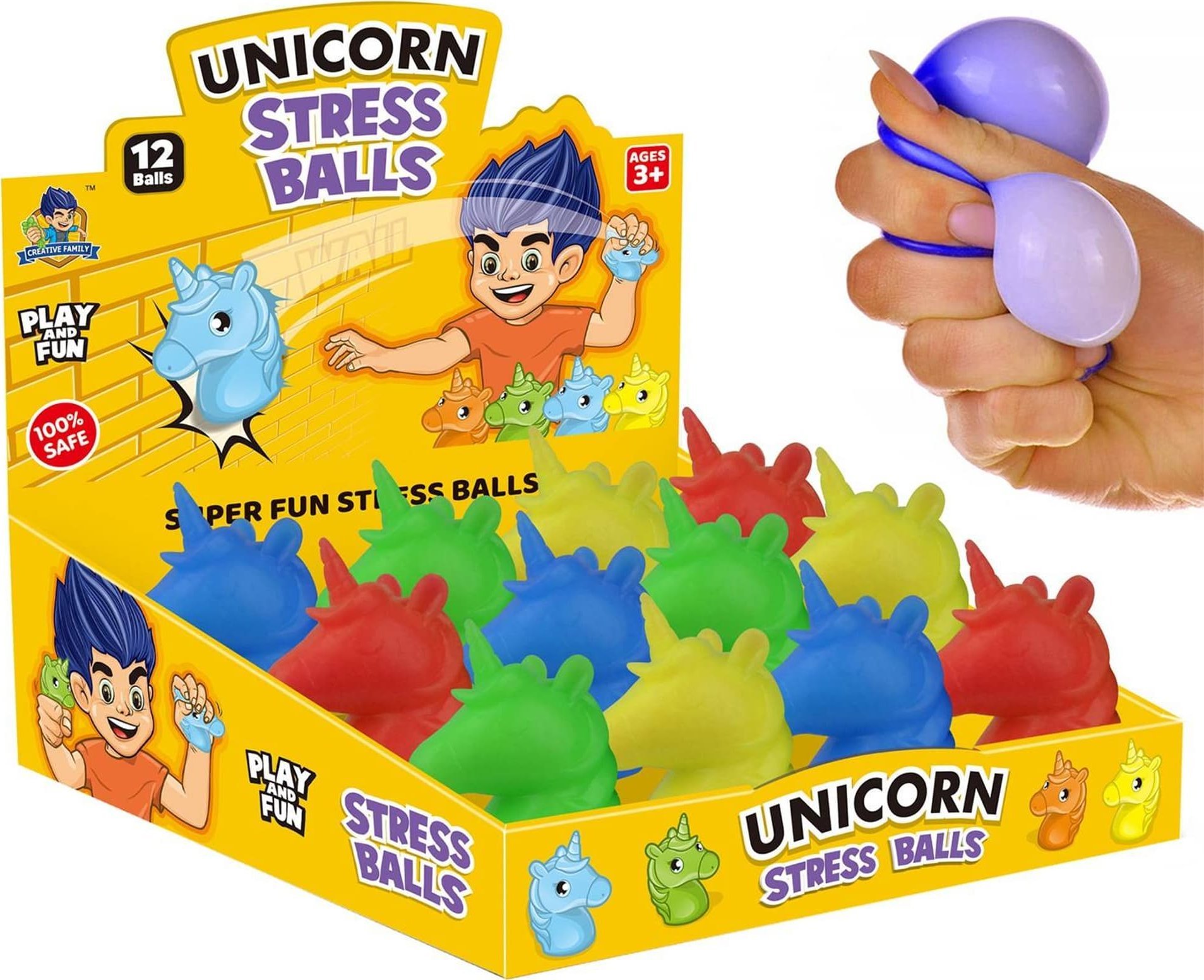 Trifox Piłka antystresowa jednorożec MIX