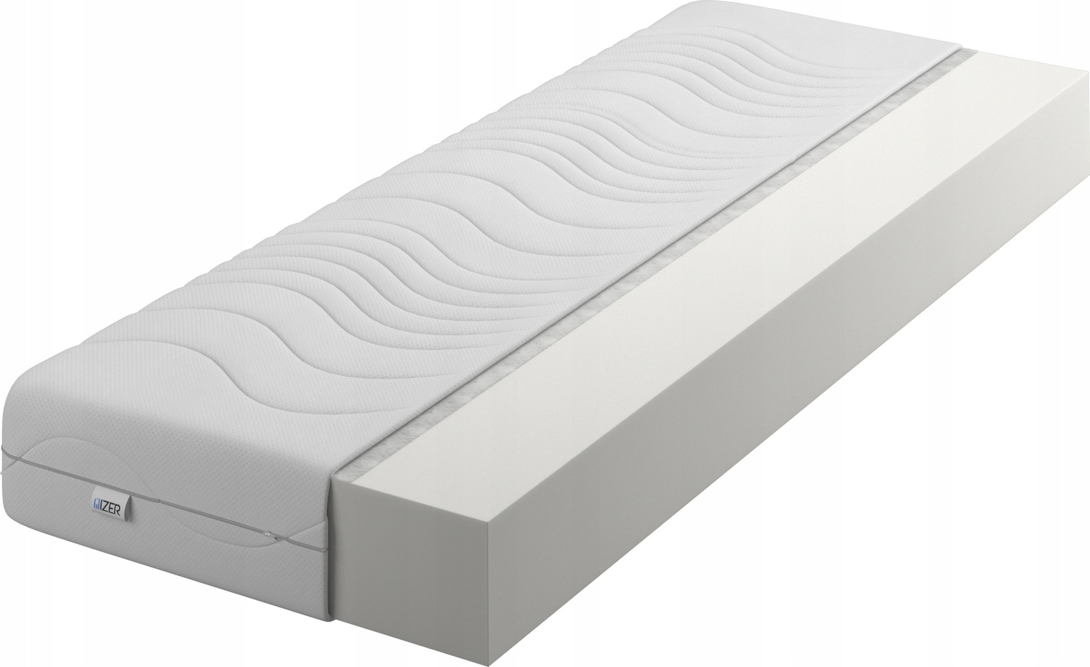 Materac piankowy Comfort 100x190 10cm | Dwustronny H3/H3 | Pikowany pokrowiec |