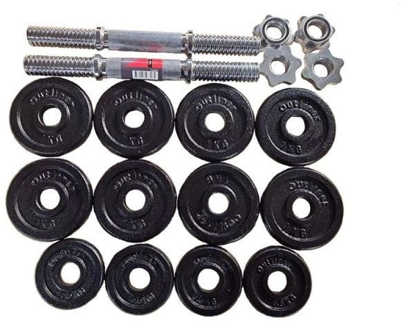 15KG CAST IRON DUMBBELL SET