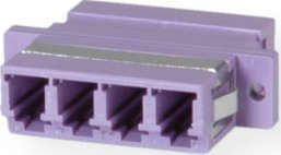 Adapter AV Value VALUE Łącznik światłowodowy LC 4-gang, OM4, PB