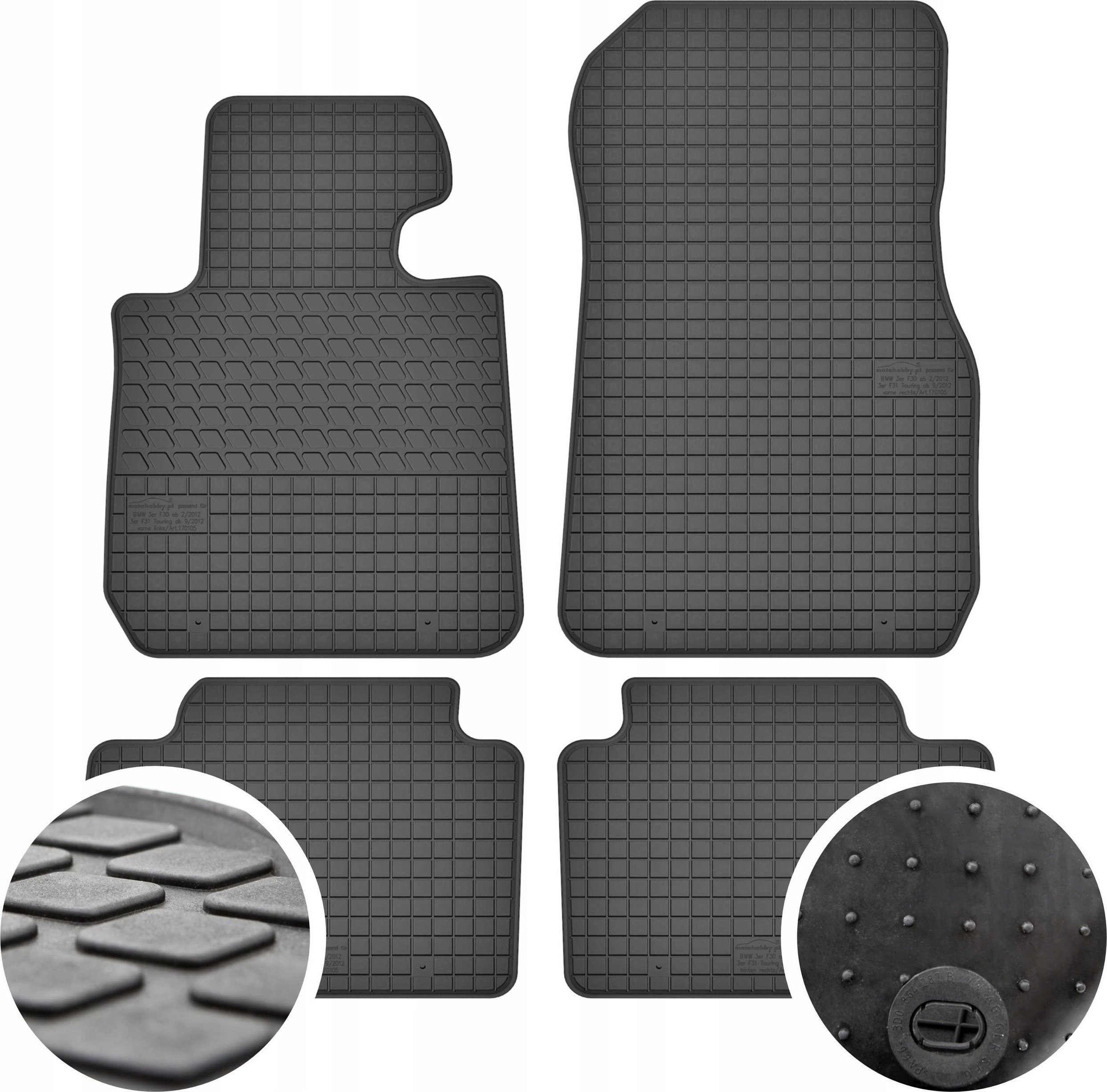 GeyerHosaja Dywaniki gumowe do BMW 3 F30 / E31