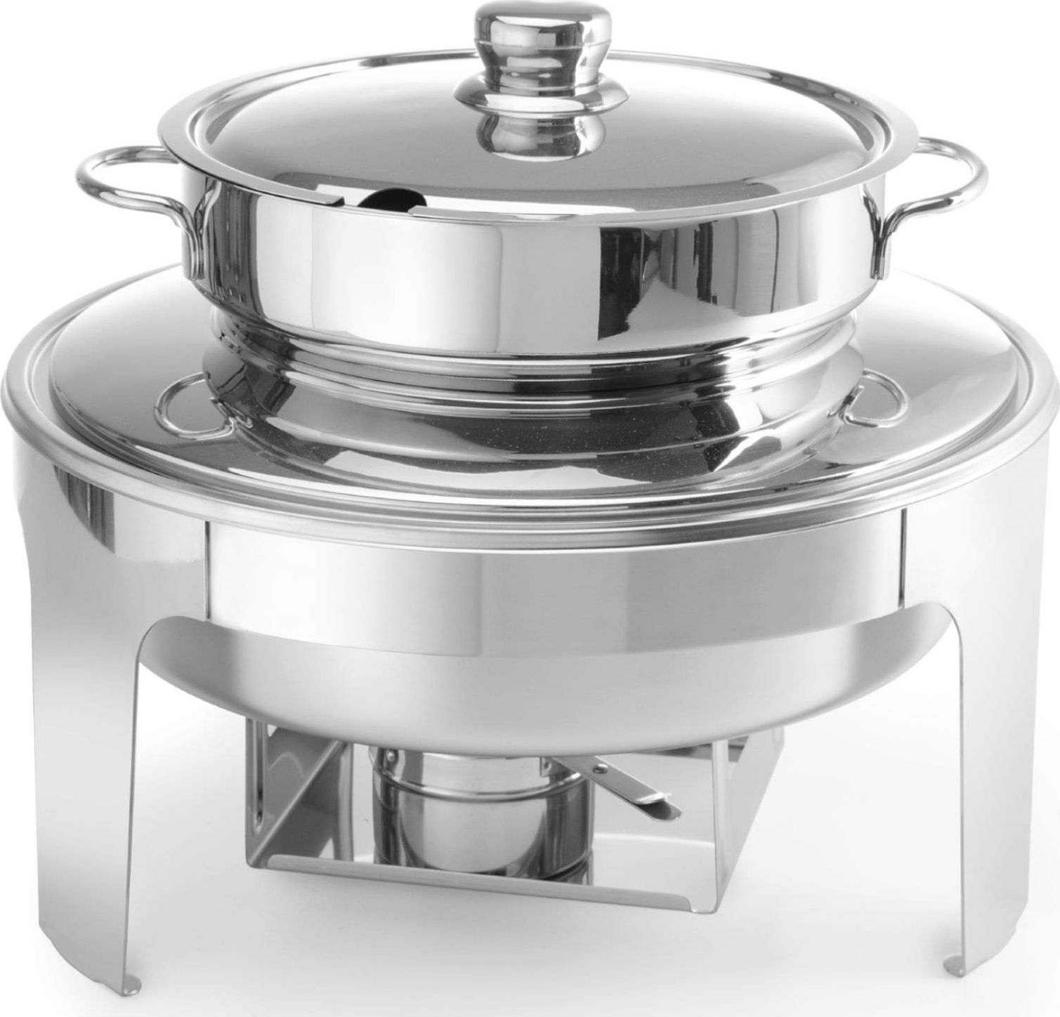 Hendi Podgrzewacz na pastę świeczki do zupy stal polerowana 10L Podgrzewacz na pastę świeczki do zupy stal polerowana 10L