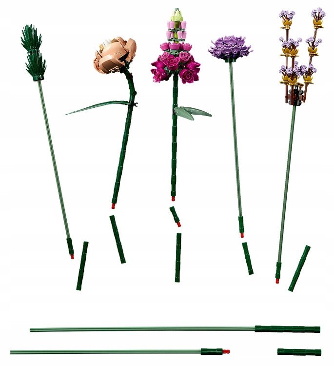 Klocki Kwiat Bukiet Kwiatów Creator 754 Elementy