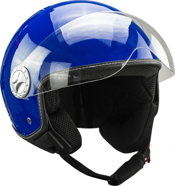 Bili Bike Kask na skuter motocyklowy otwarty BB 592 L niebieski