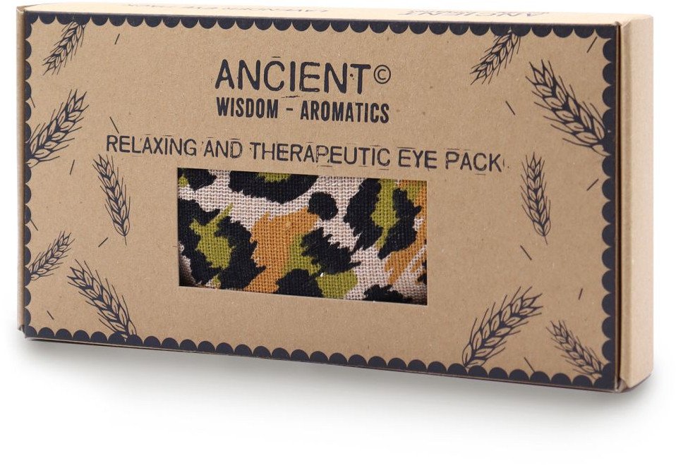 Lawendowa bawełniana poduszka na oczy - Nocny Leopard