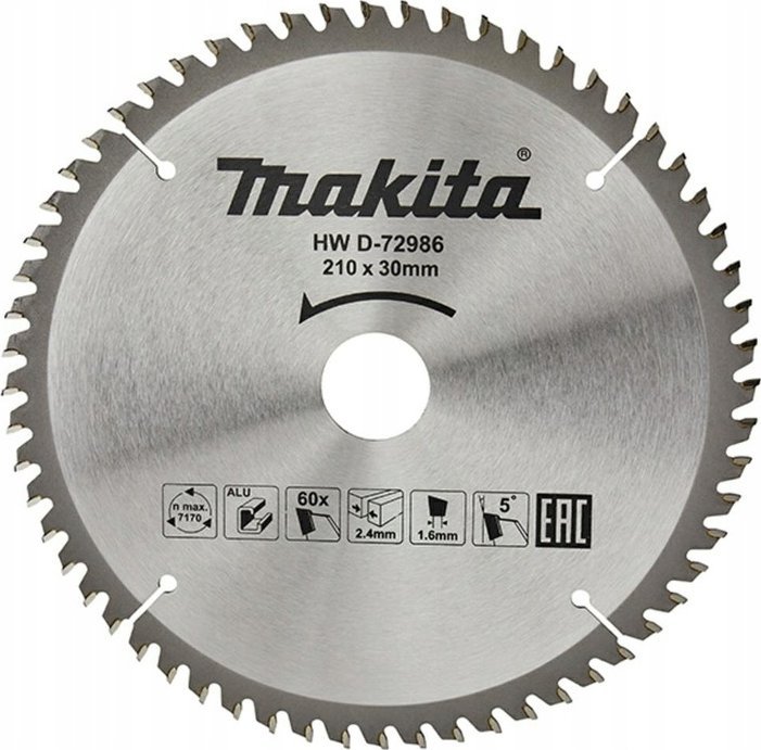 Makita Piła tarczowa do aluminium 210x30x60z Economy