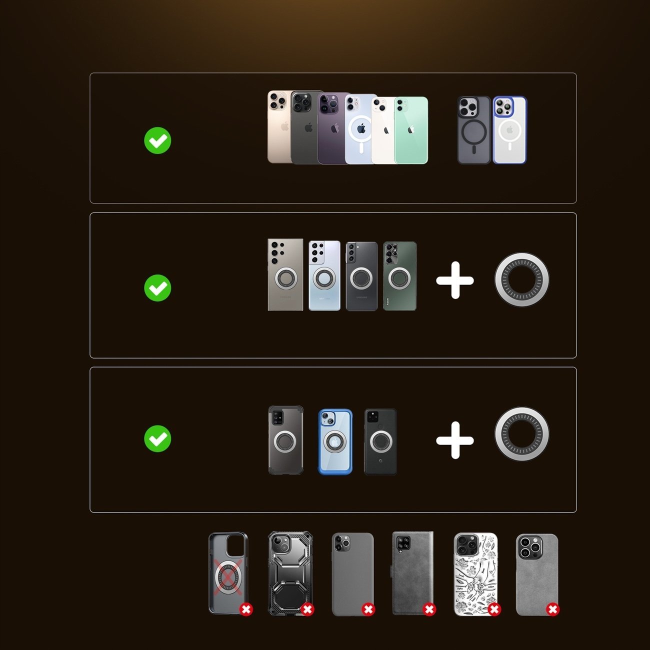 Joyroom Uchwyt magnetyczny JR-ZS505 compatible with MagSafe for dashboard - czarny