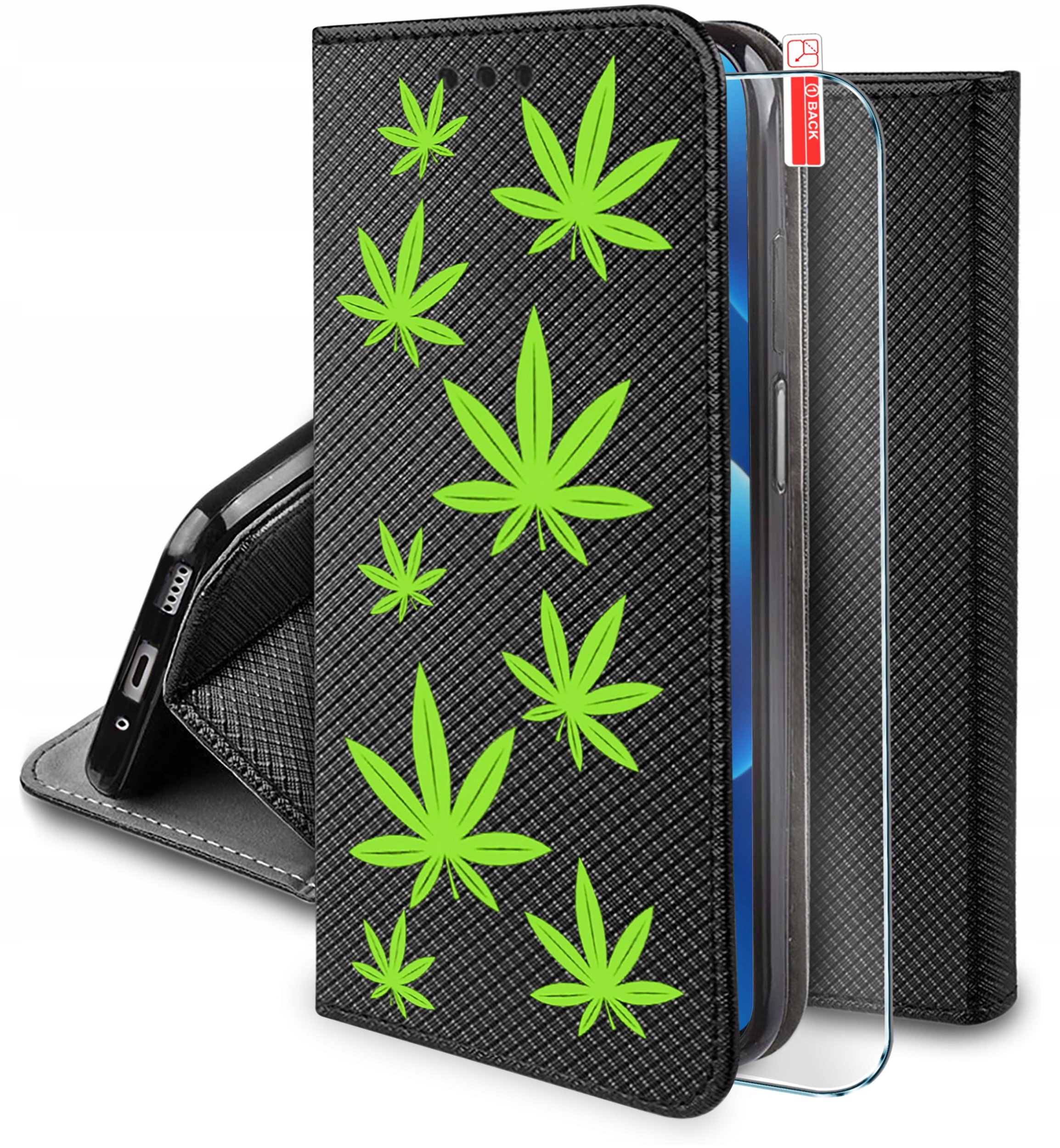 Etui do Realme C71 MAGNET WZORY CASE + SZKŁO 9H