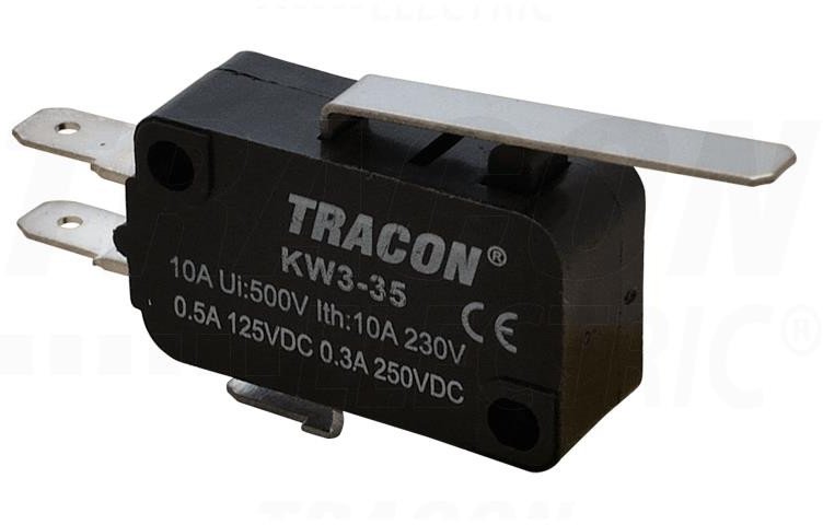 Wyłącznik krańcowy mikro z dźwignią sprężynową KW3-35