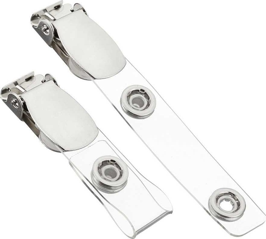 Peach Kunststoff-Clips, klar, 100St.