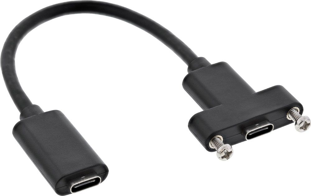 Adapter USB InLine USB-C - USB-C Czarny (33441H)