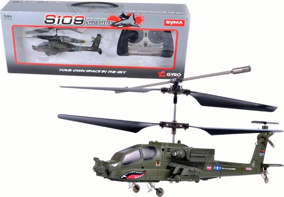 LeanToys Zdalnie Sterowany Helikopter S109G SYMA RC Zielony
