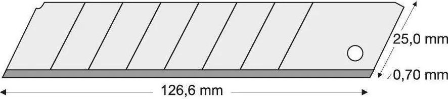 Lutz Blades Ostrze odłamywane 25mm, 10 szt. w opakowaniu LUTZ BLADES