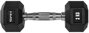 HMS ‎‎Hantel Hex Pro gumowany 1 x 2 kg
