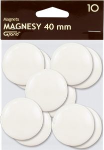 KW Trade Magnesy Grand 40 mm biale op. 10 sztuk