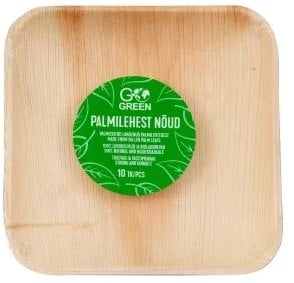 KUDDA Talerzyki palmowe Go Green* 15x15cm 10 gab./ 0 22kg 4743115009549