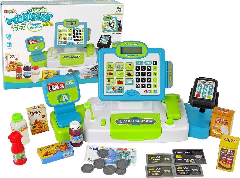 LeanToys Kasa Sklepowa dla Dzieci Waga Terminal