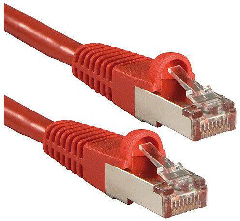 Lindy RJ-45/RJ-45 kat.6 Czerwony 0.5m (47361)