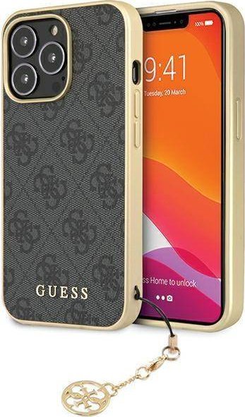 Guess Etui GUHCP14XGF4GGR Apple iPhone 14 Pro Max szary/grey hardcase 4G Charms Collection