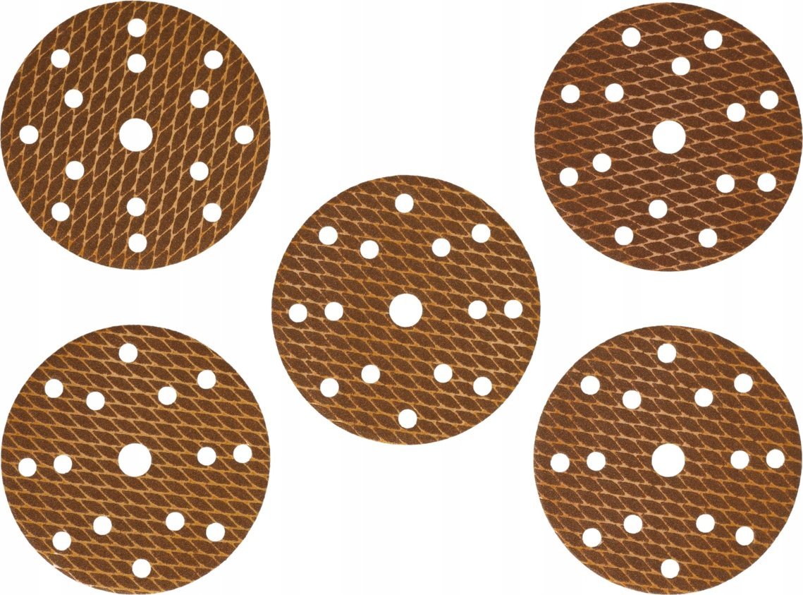 Dedra Tarczki ścierne Anti-clogg 150mm, #100, rzep, zestaw 5szt