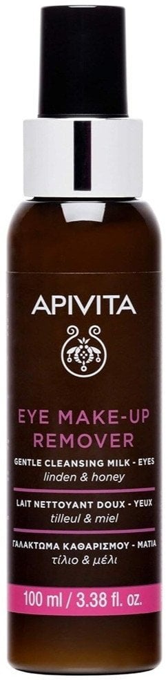 Apivita Eye Make-Up Remover Gentle Cleansing Milk mleczko łagodnie usuwające makijaż oczu z Miodem i Lipą 100ml