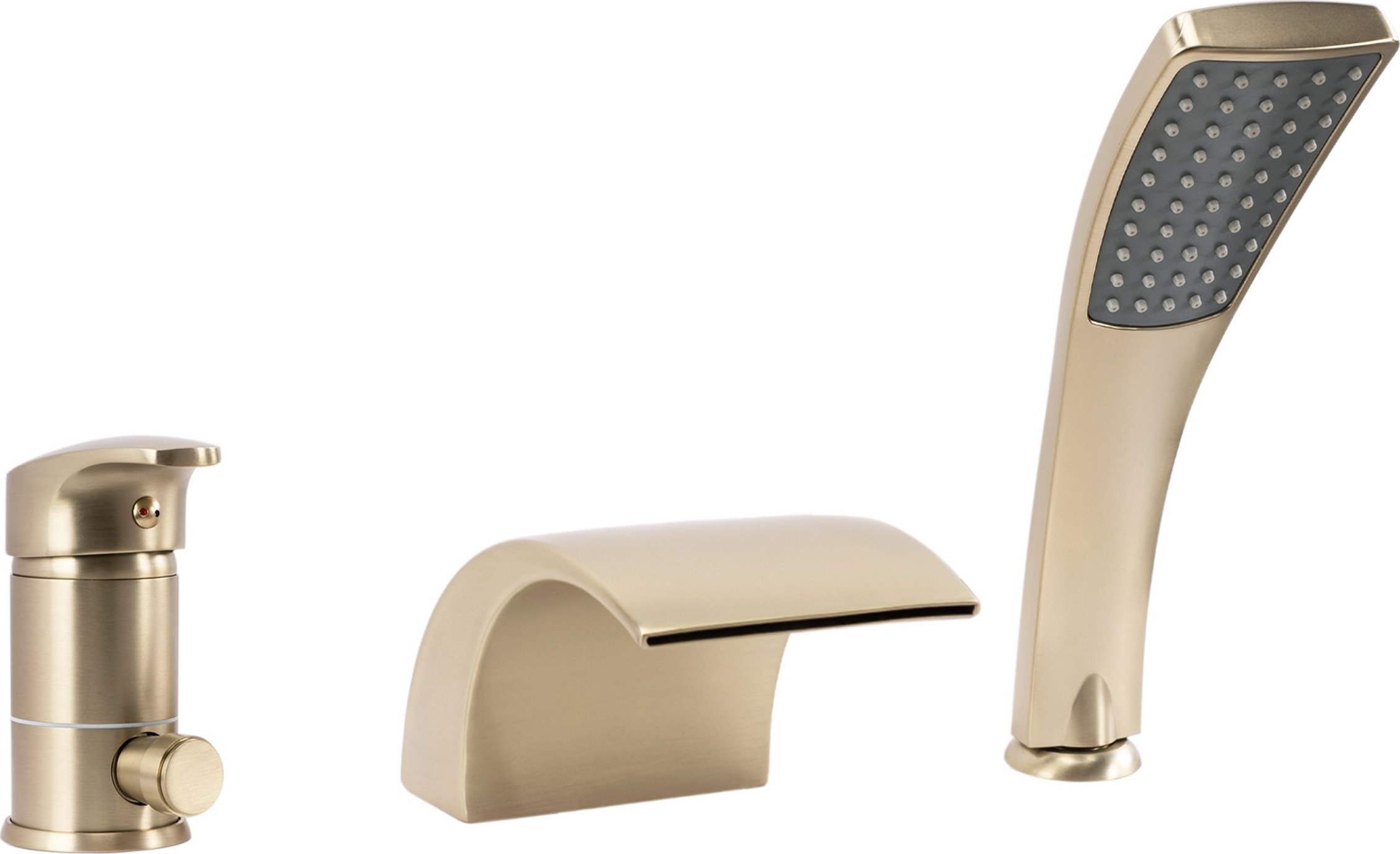 Bateria wannowa Rea Riven złota szczotkowana