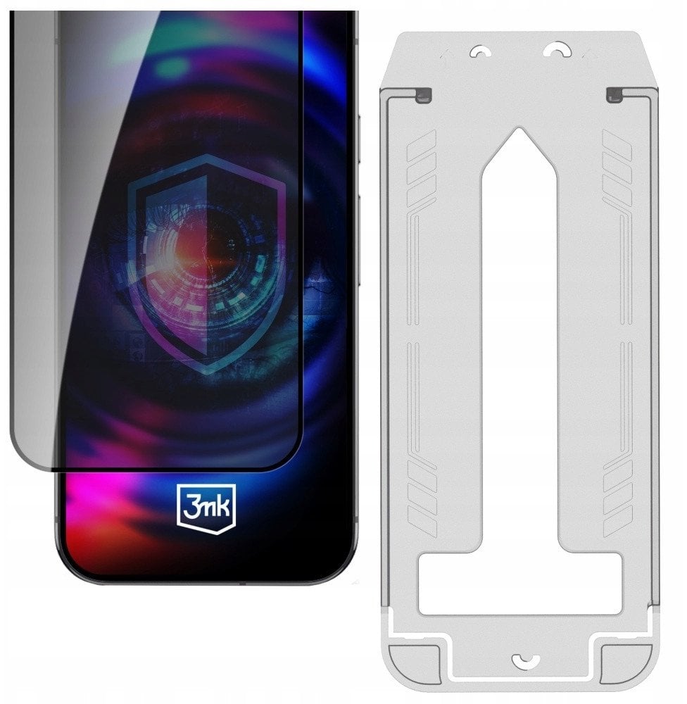 Szkło hartowane 3MK HardGlass Max Privacy z aplikatorem do Apple iPhone 17 Air