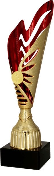 Victoria Sport Puchar plastikowy złoto czerwony