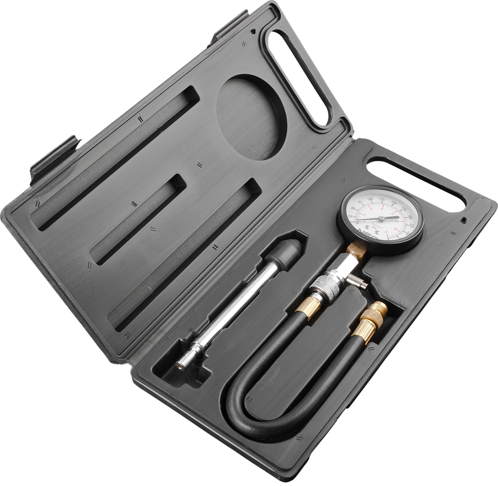 Neo Miernik ciśnienia sprężania z zestawem adapterów 11-261