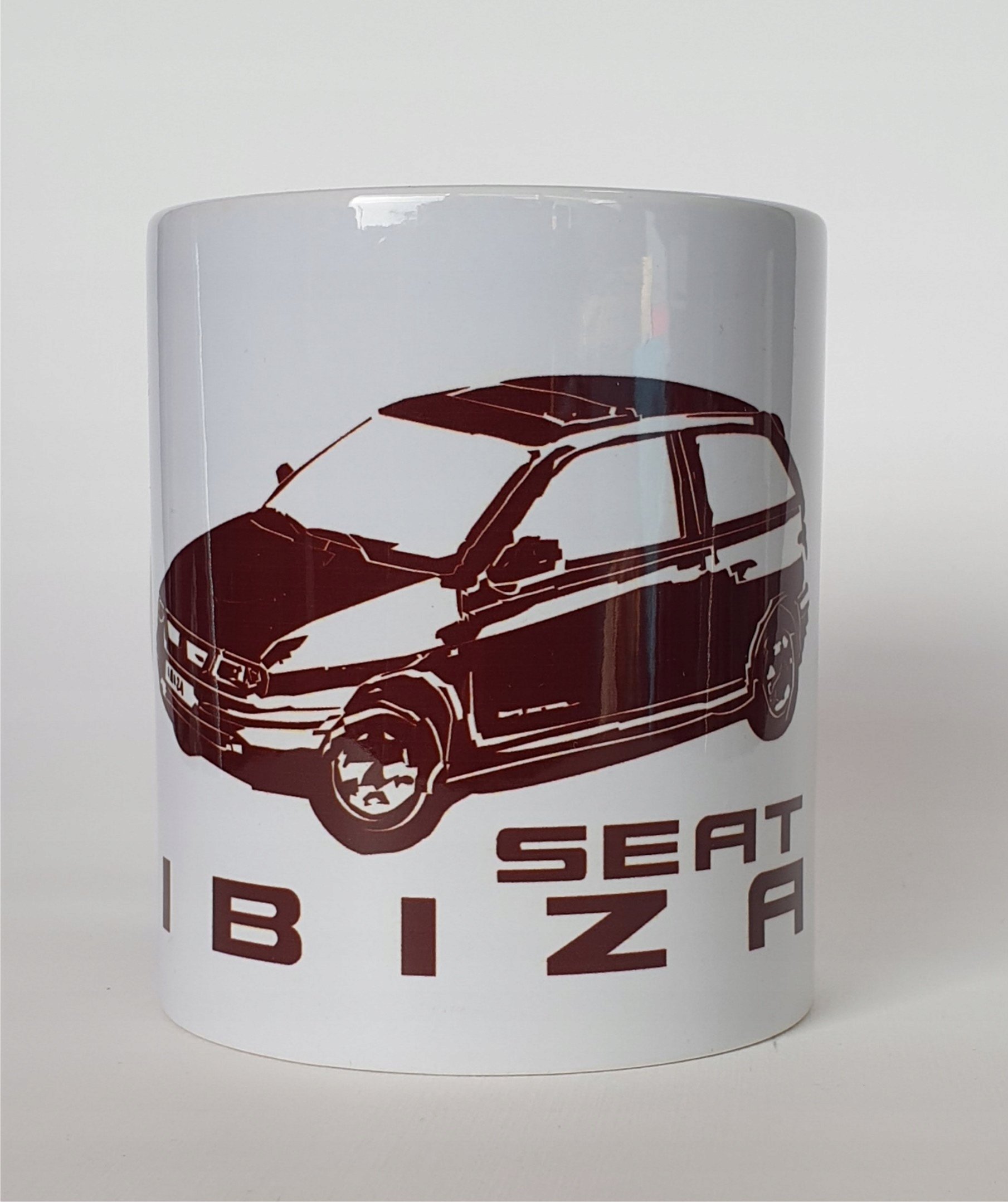 details Kubek PRL kultowe auto prezent Seat Ibiza kolekcja